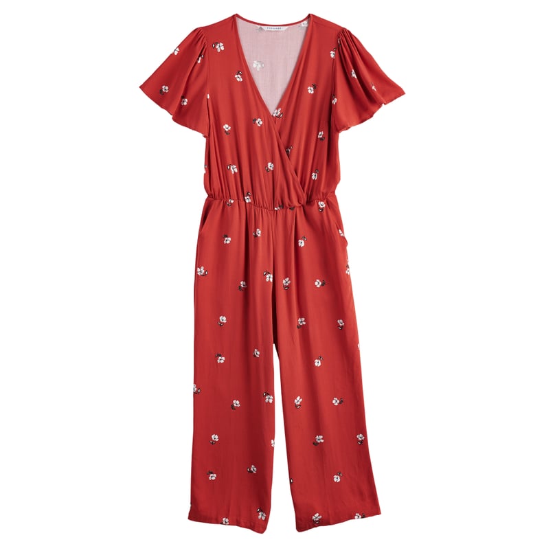 POPSUGAR Wrap Jumpsuit in Dancing Poppies