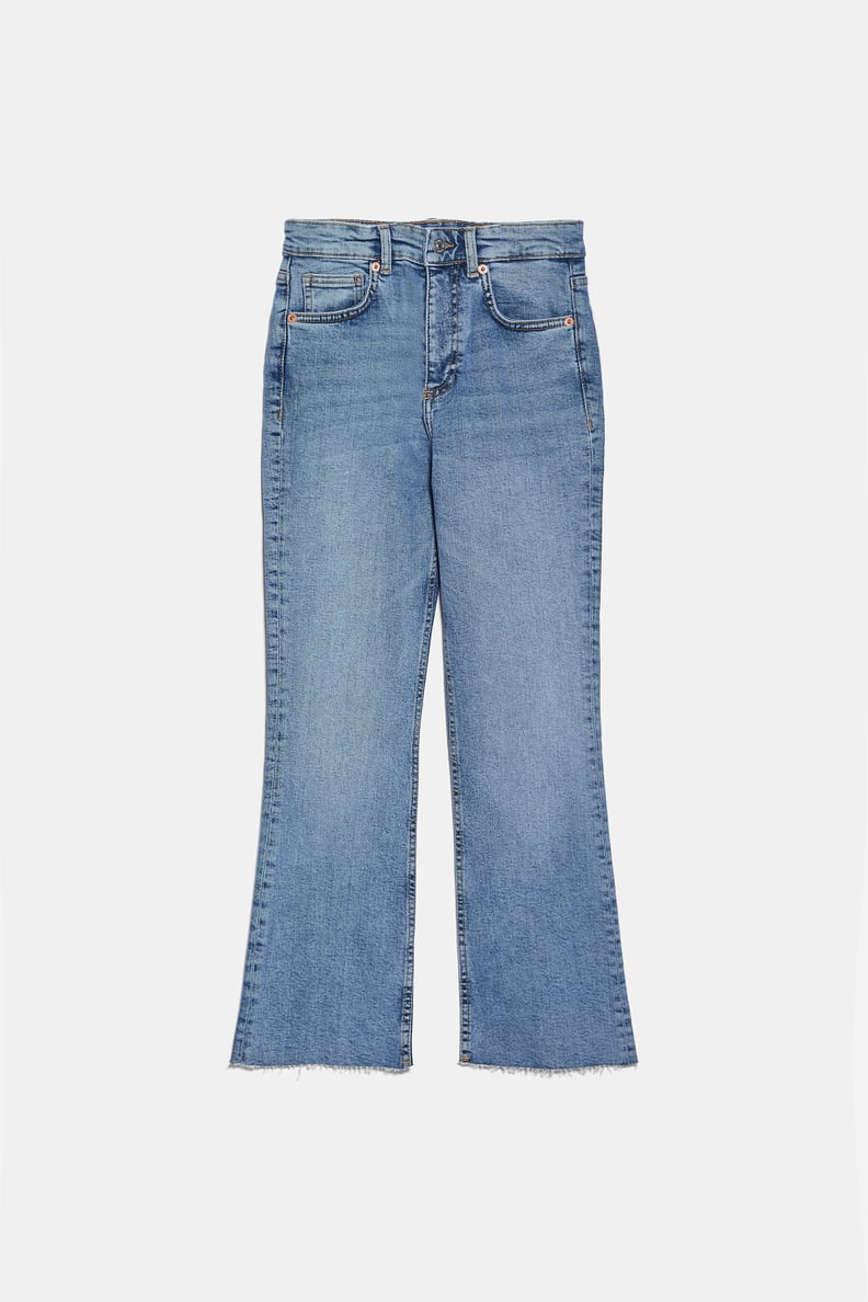 Zara Flared Cropped Jeans