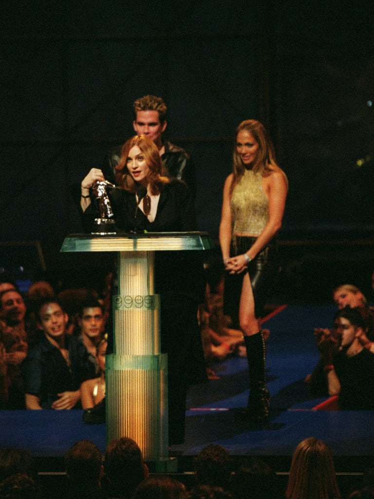 In 1999, Jennifer and Mark McGrath presented Madonna with the award for best video from a film for "Beautiful Stranger."