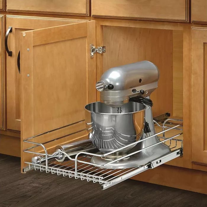 Rev A Shelf 15 Inch Wide 20 Inch Deep Base Cabinet Pull Out Basket