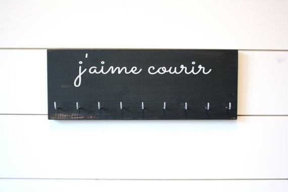 J'aime courir medal holder