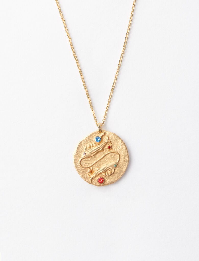 Maje Pisces Zodiac Sign Necklace