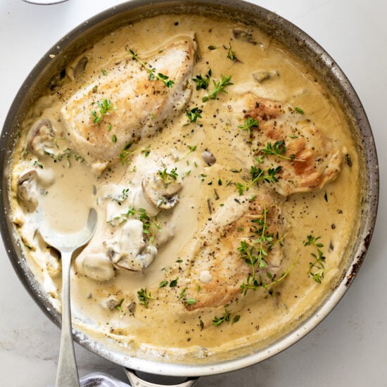 Creamy Mushroom Parmesan Chicken