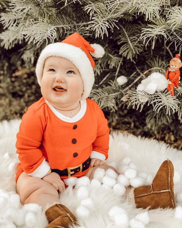 Baby Dressed as Elf on the Shelf 2018