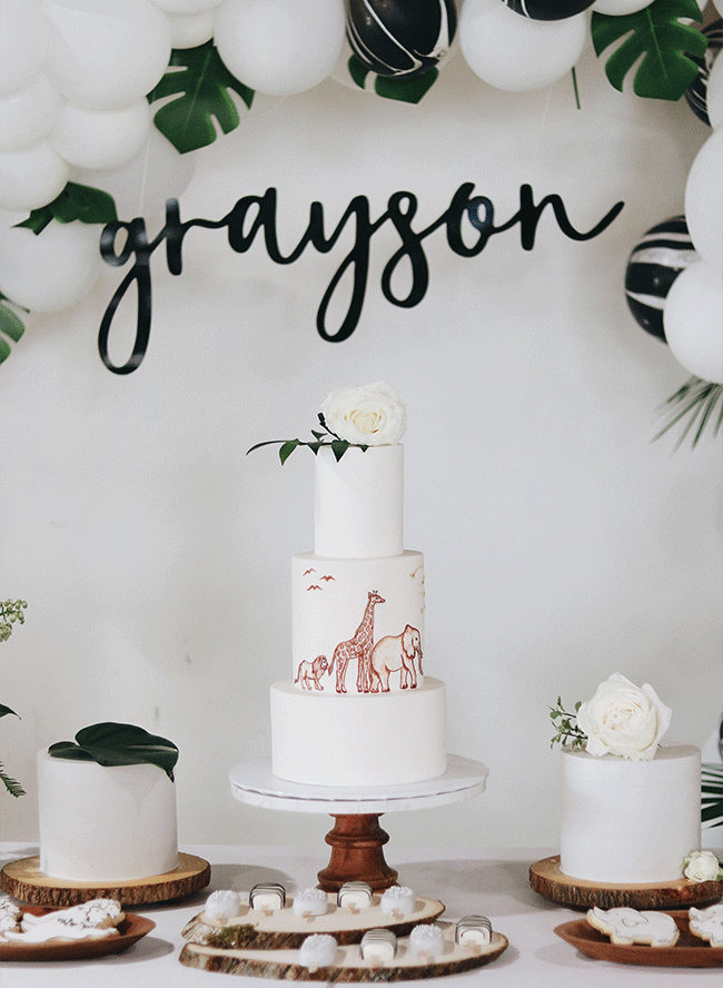 Woodland Animals Baby Shower Sheet Cake  CC Candies