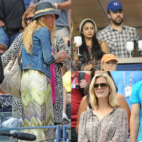 Blake Lively Pictures at the US Open With Hudgens, Sudeikis