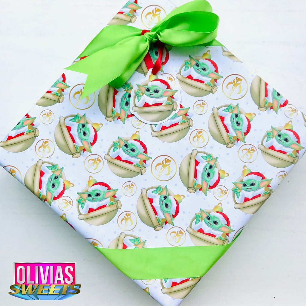 Christmas Baby Yoda Wrapping Paper