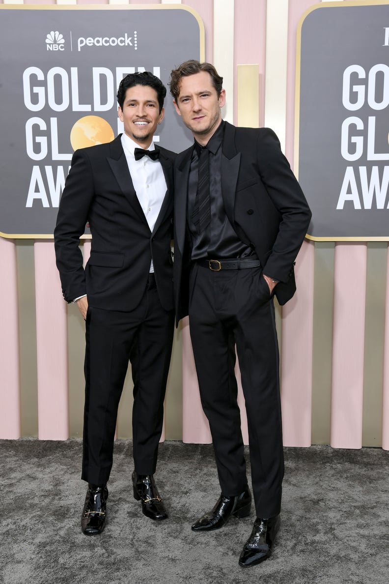 Danny Ramirez and Lewis Pullman at the 2023 Golden Globes
