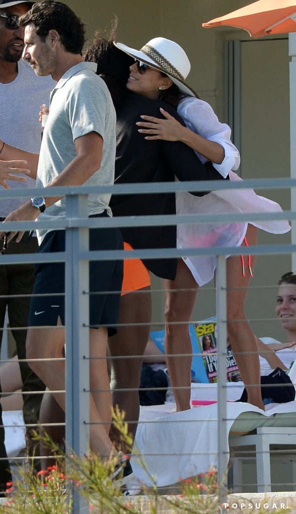 Eva Longoria and Serena Williams Wearing Bikinis in Miami POPSUGAR