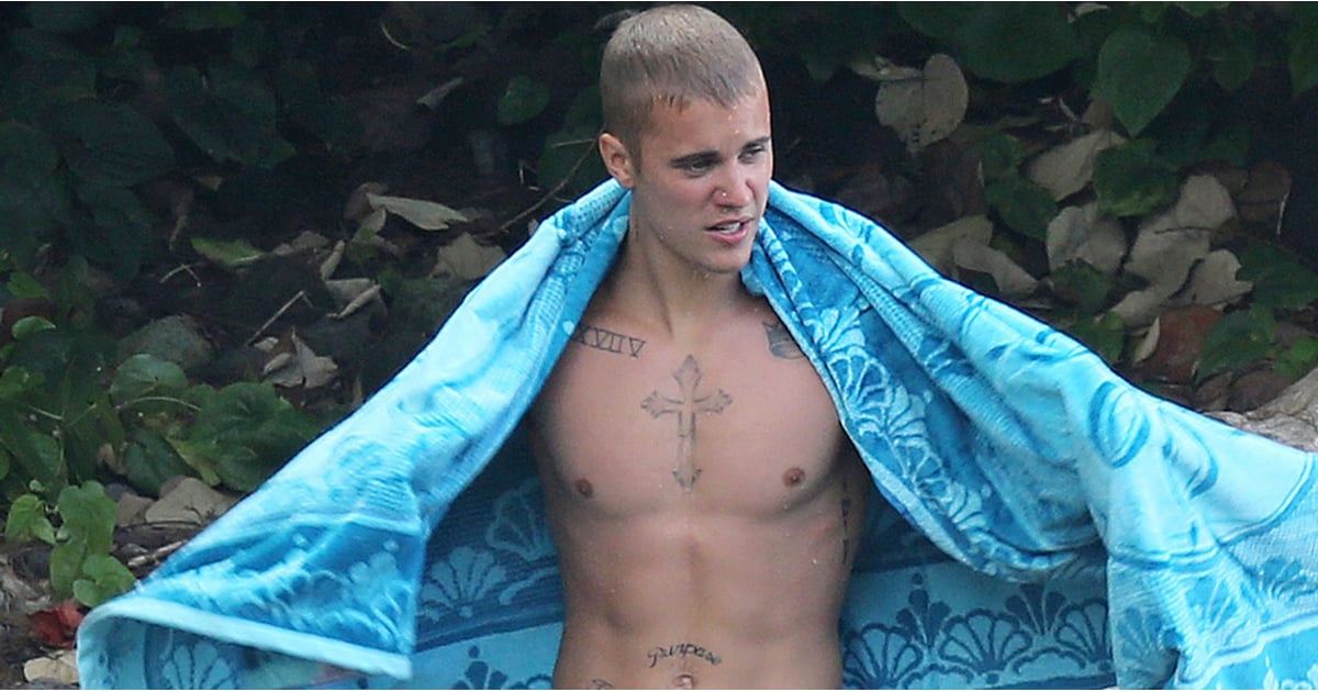 Justin Bieber Shirtless Pictures In Hawaii August 2016 Popsugar Celebrity