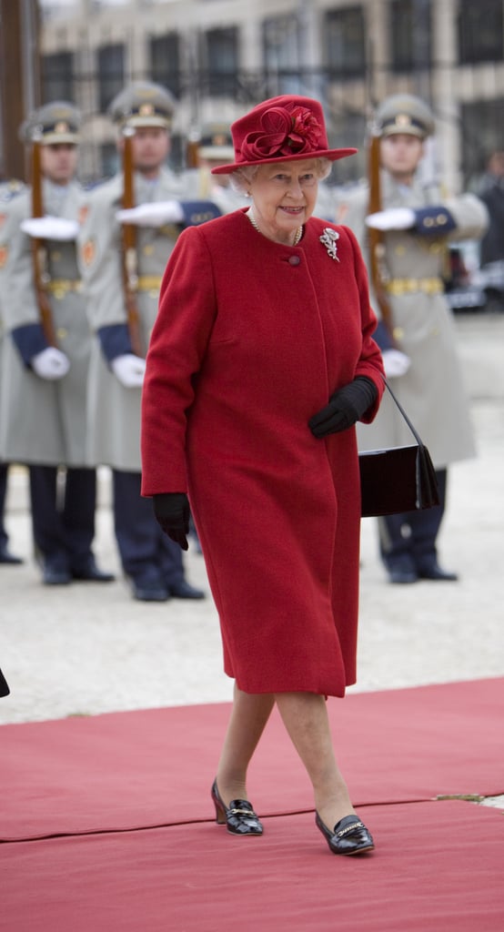 Queen Elizabeth II at the Presidential Palace in Slovakia in 2008