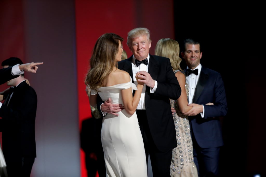 Melania Trump's Herve Pierre Inauguration Dress 2017