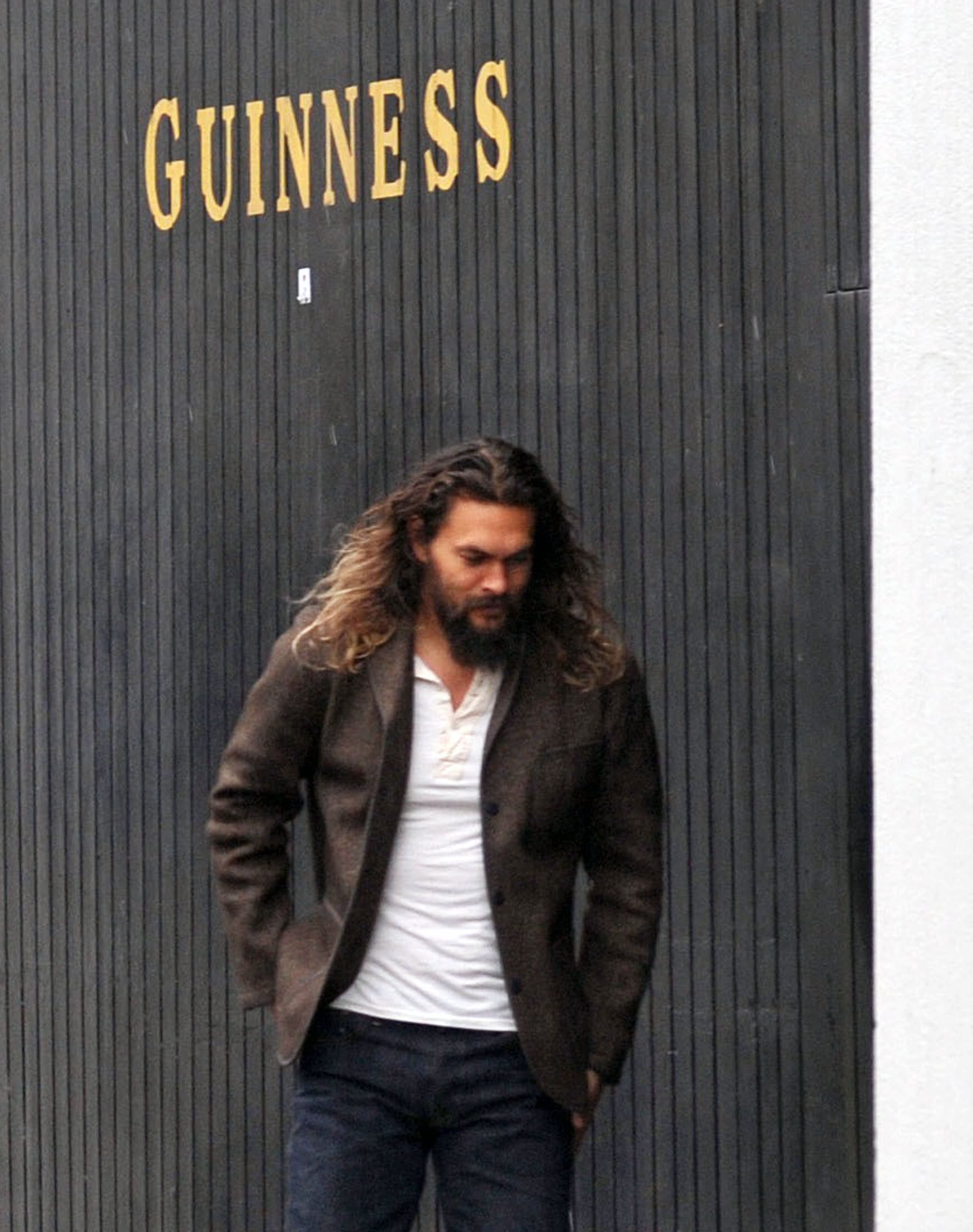 Jason Momoa at Guinness Brewery in Dublin February 2017