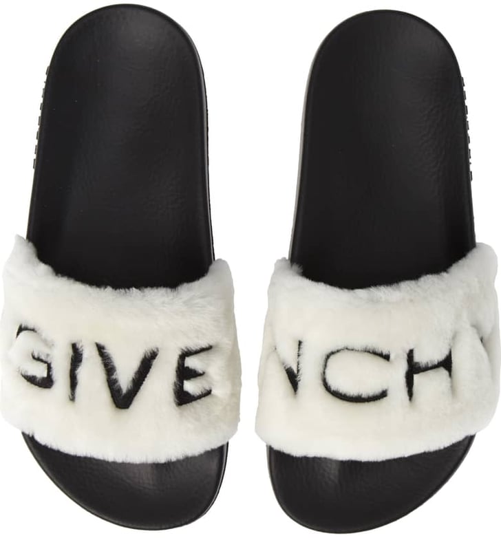 Givenchy new arrivals shearling slides
