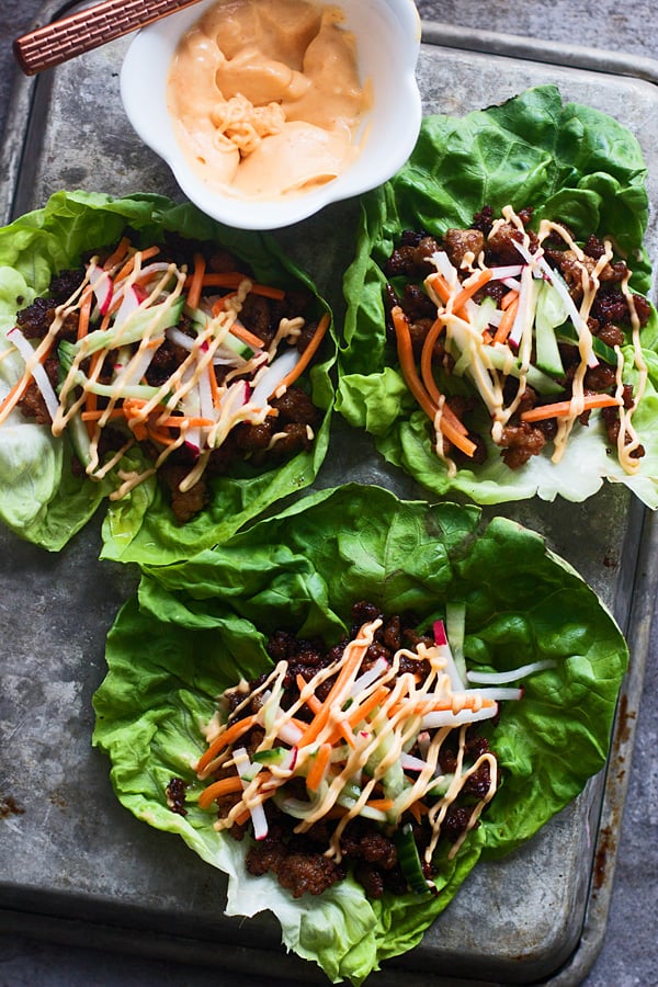 Banh Mi Lettuce Wraps Hot and Cold Appetizer Recipes POPSUGAR Food