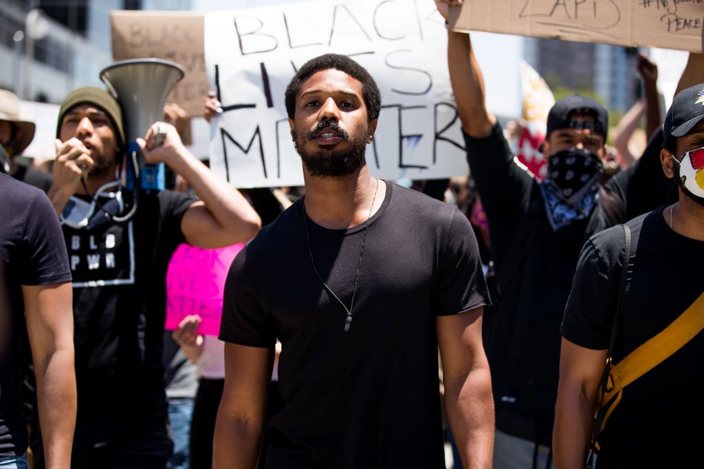 Michael B. Jordan Speaks at Black Lives Matter March in LA