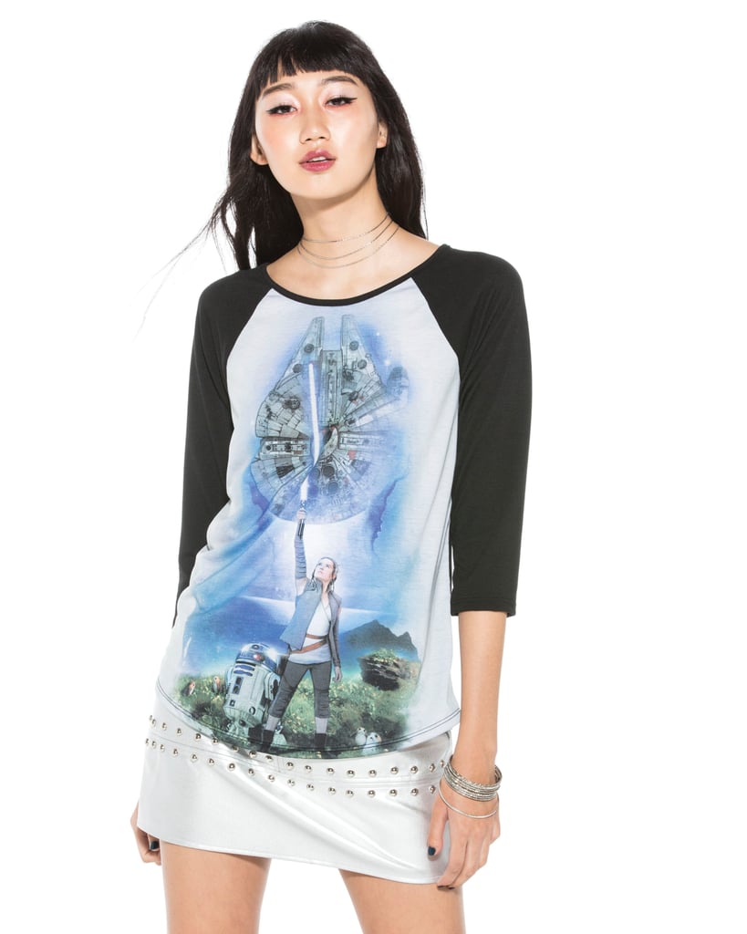 Rey Millennium Falcon Raglan ($25-$29)