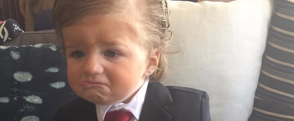 Casey Wilson Dresses Son as Donald Trump Halloween 2016