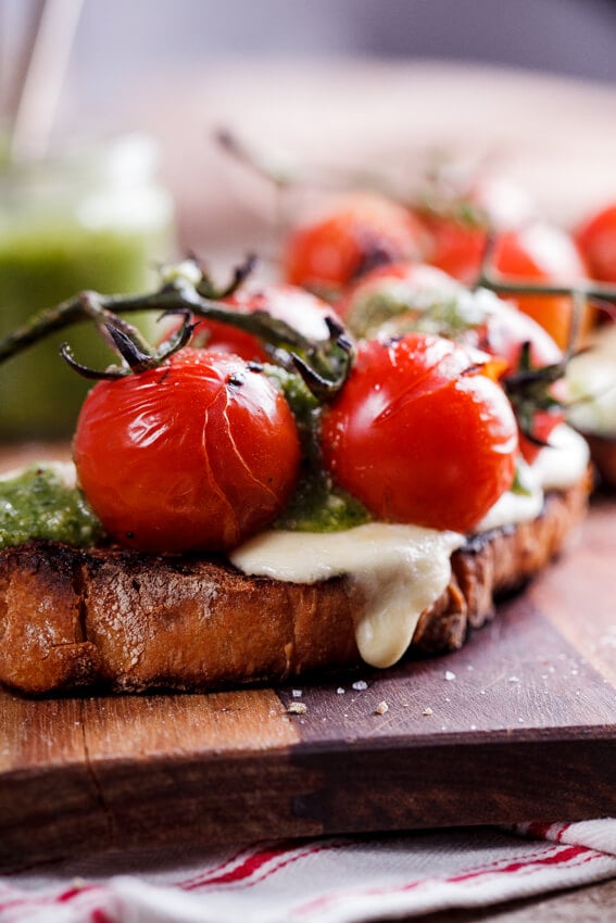 Grilled Caprese Bruschetta