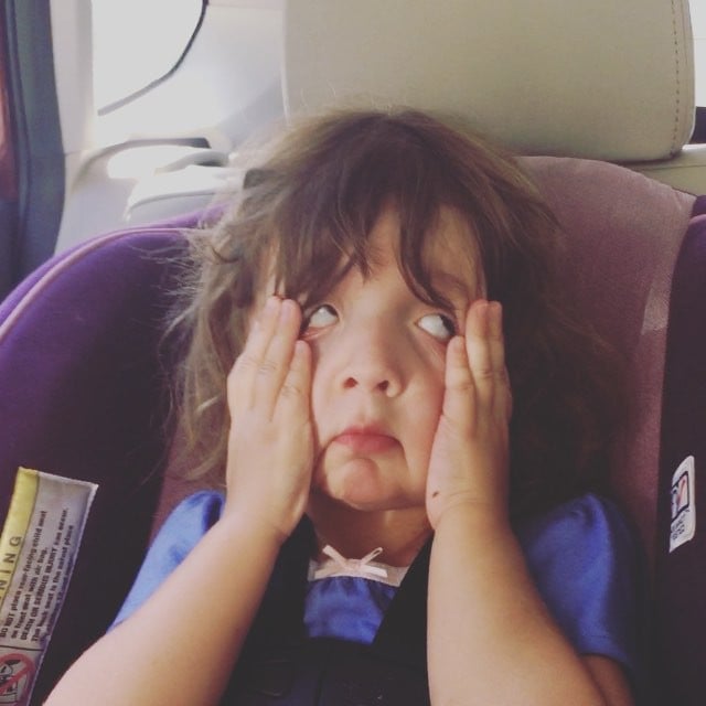 When she tried to look sad but actually looked hilarious.