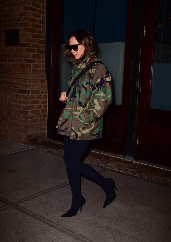 Victoria Beckham Stirrup Pants in New York November 2018