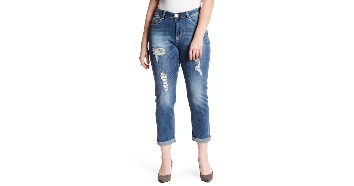 rolled up baggy jeans