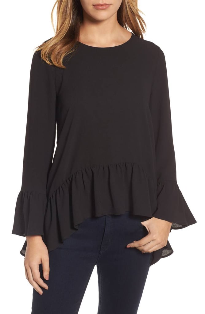 Gibson Ruffle Asymmetrical Blouse | Best Work Tops From Nordstrom ...