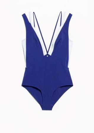 Layered Two-Tone One-Piece