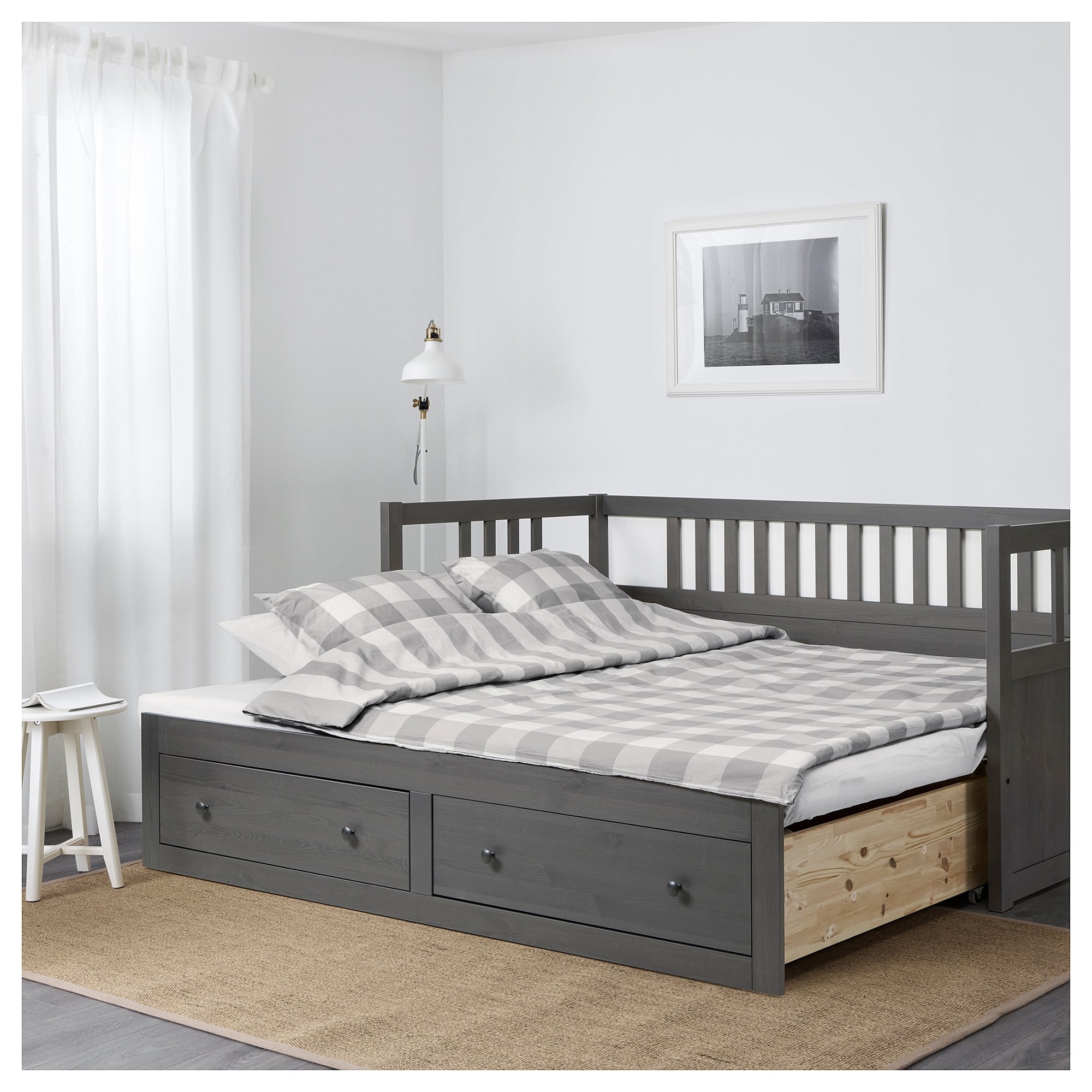 hemnes хемнэс кушетка с 2 матрасами