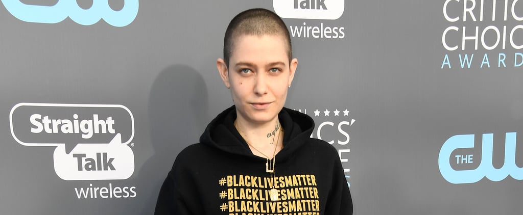 Asia Kate Dillon's Sweatshirt at Critics' Choice Awards 2018