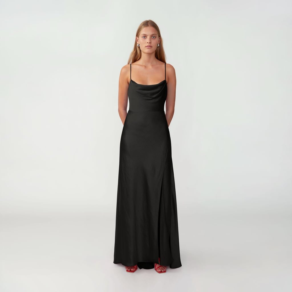Fame and Partners Strappy Draped Gown