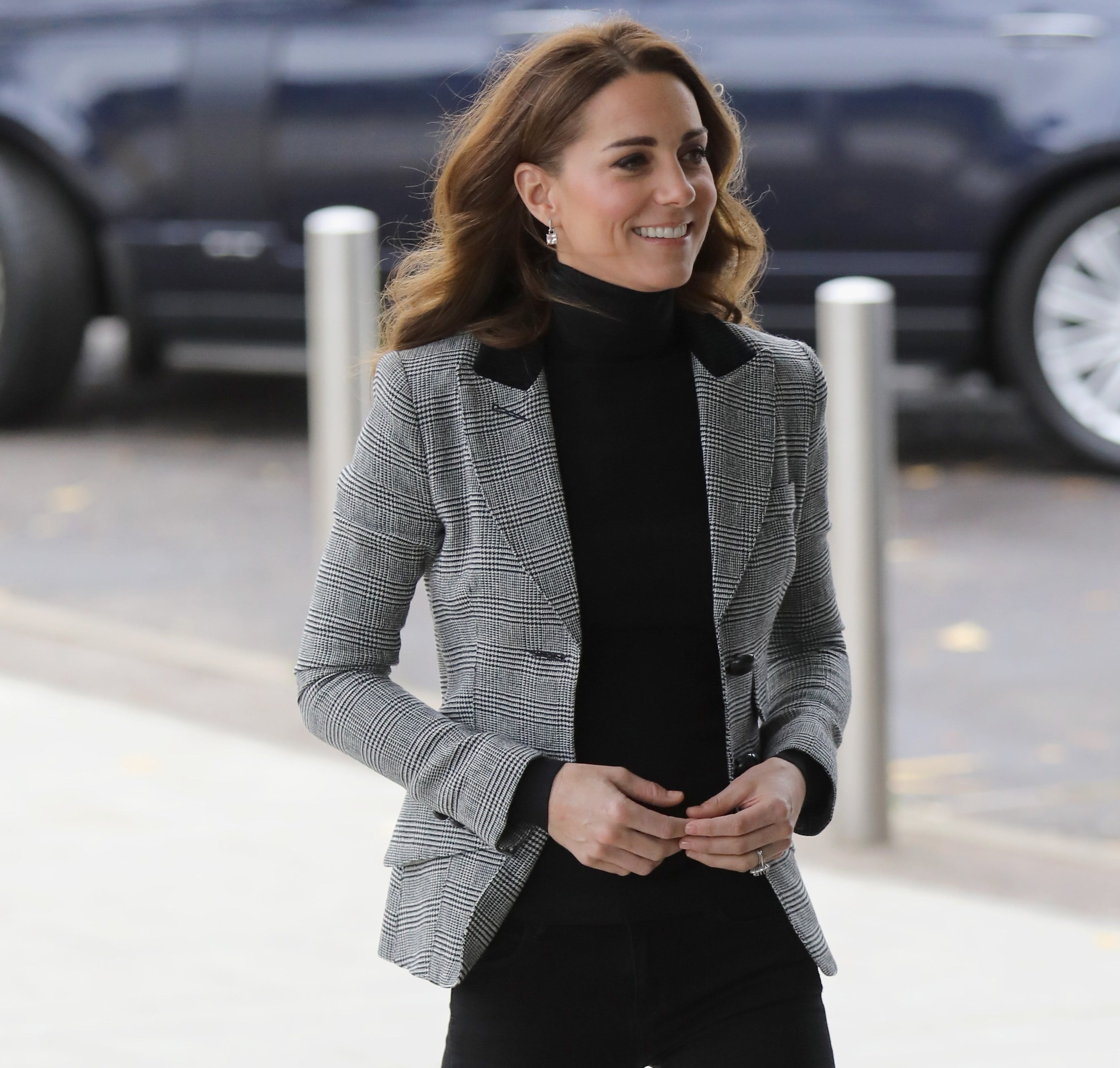 Kate Middleton Smythe Blazer and Skinny Jeans Oct 2018 POPSUGAR Fashion