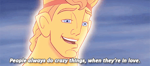 "People do crazy things when they're in love."