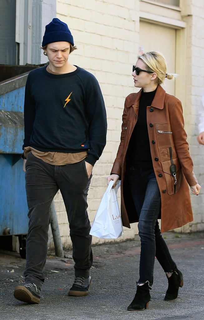 Emma Roberts and Evan Peters Out in LA January 2017