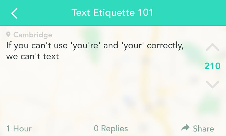 Thou shalt not refuse to learn the difference between your and you're.