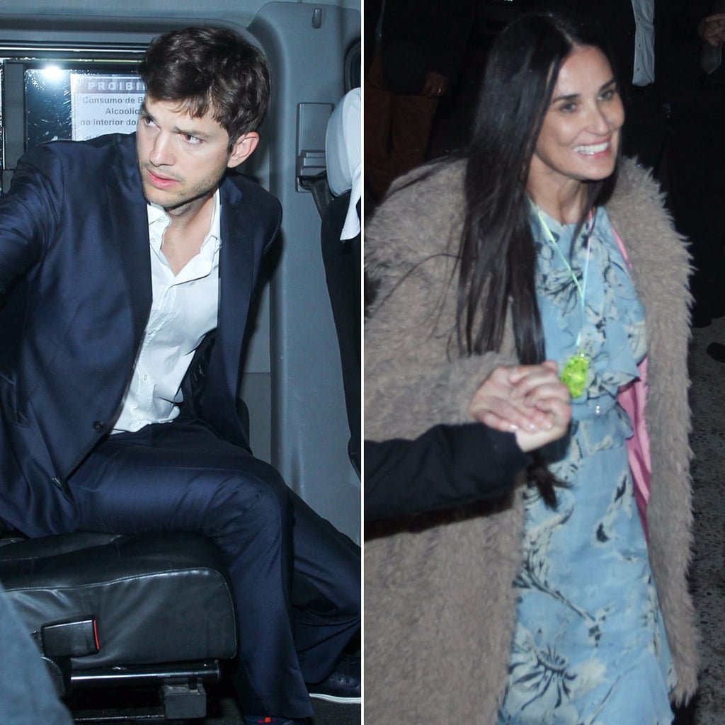 Ashton Kutcher and Demi Moore at Guy Oseary Wedding 2017 POPSUGAR