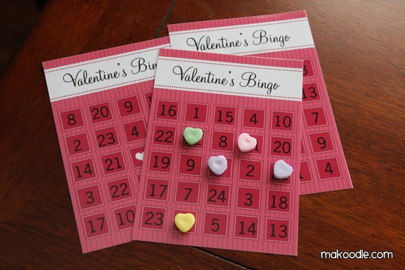 Printable Valentine's Bingo