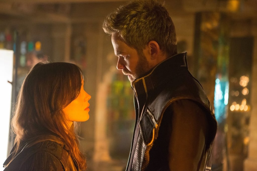 Kitty Pryde, aka Shadowcat (Ellen Page), and Bobby Drake, aka Iceman (Shawn Ashmore), share a tender moment.