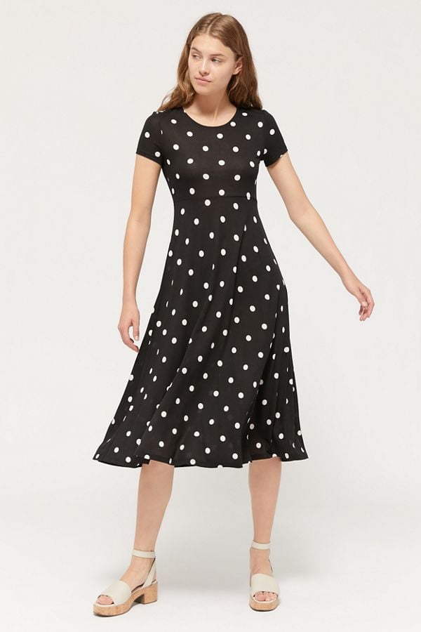 UO Darby Short-Sleeve Midi Dress