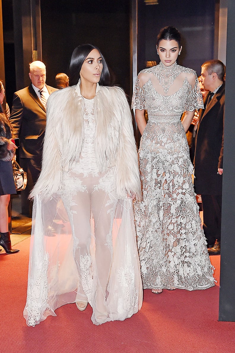Who Also Wore a Sheer, Lace Dress With a Furry Coat