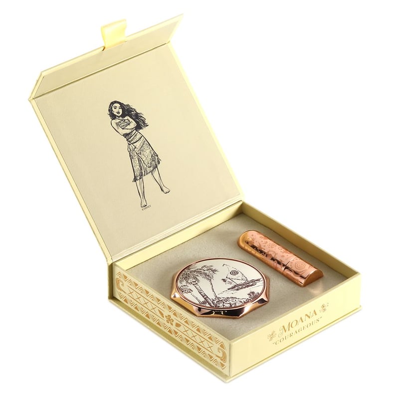 A Luxurious Beauty Gift: Moana Disney Princess Signature Compact and Lipstick Set by Bésame