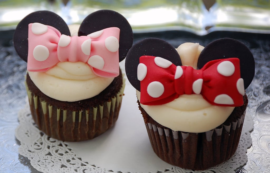 Minnie Mouse cupcakes with Oreo ears