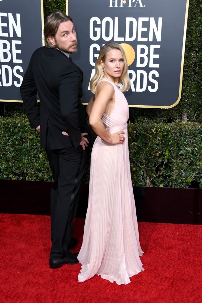 Kristen Bell and Dax Shepard at the 2019 Golden Globes