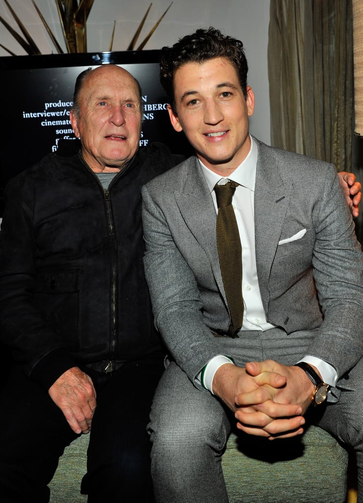 Robert Duvall and Miles Teller took a seat at W's event together.