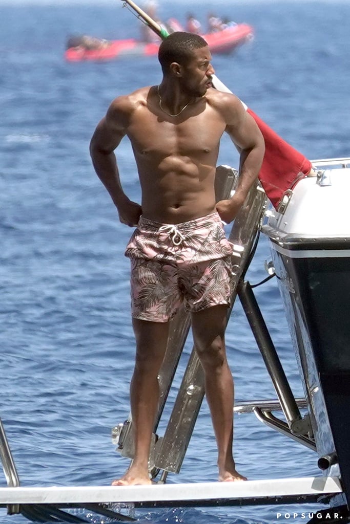 Michael B. Jordan Shirtless in Italy Pictures July 2018