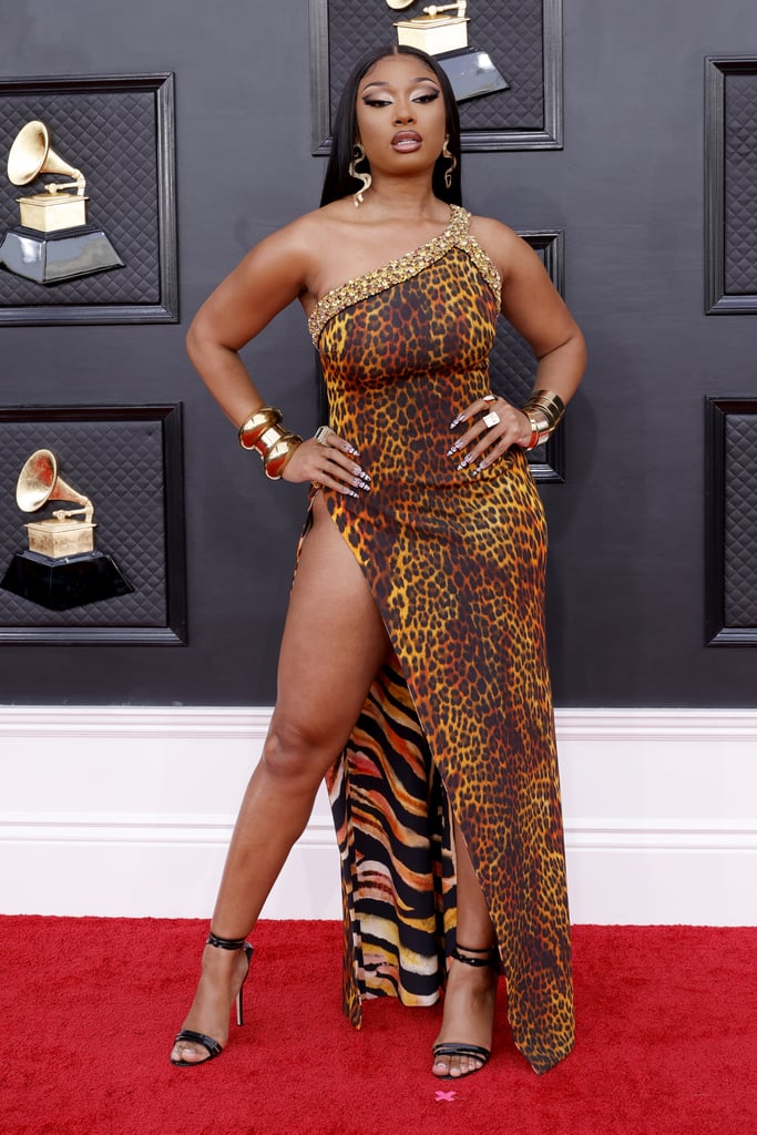 Megan Thee Stallion's Tiger-Mouth Nails at the Grammys 2022