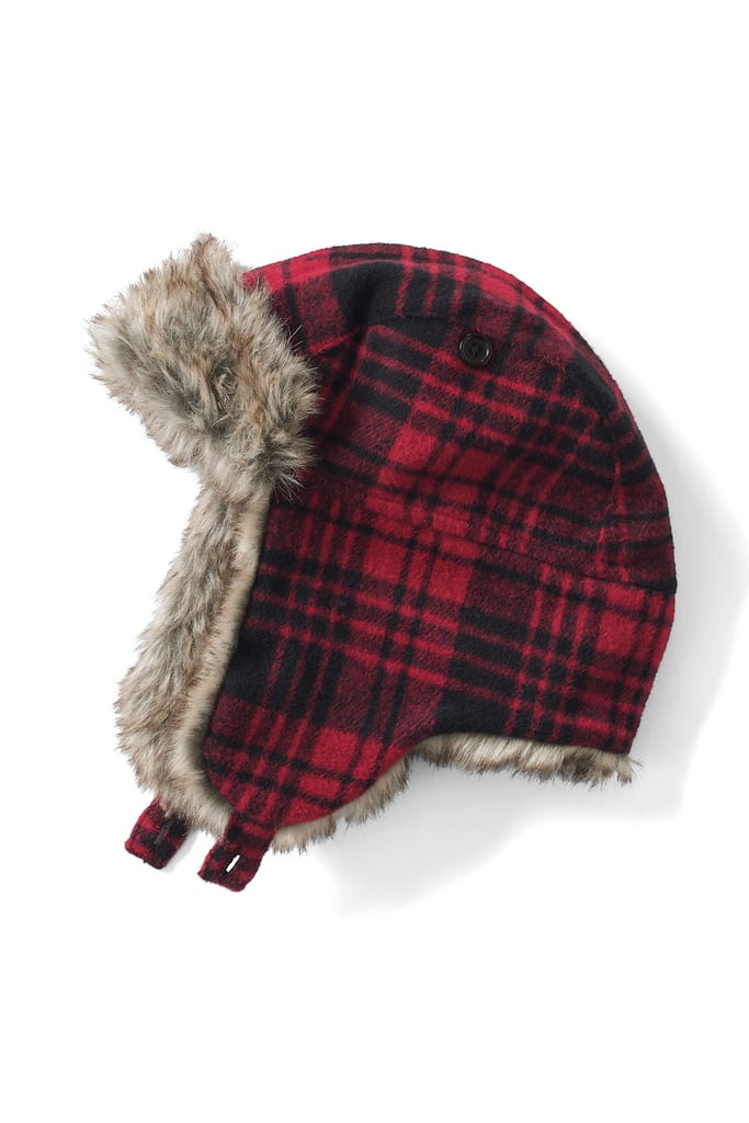 Lands' End Faux Fur Lined Trapper Hat Lands End Back to School
