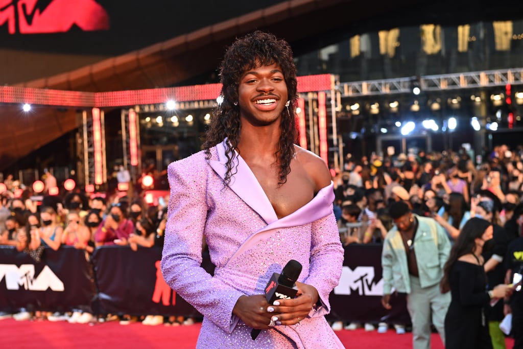 See Lil Nas X's Lilac Outfit at the VMAs