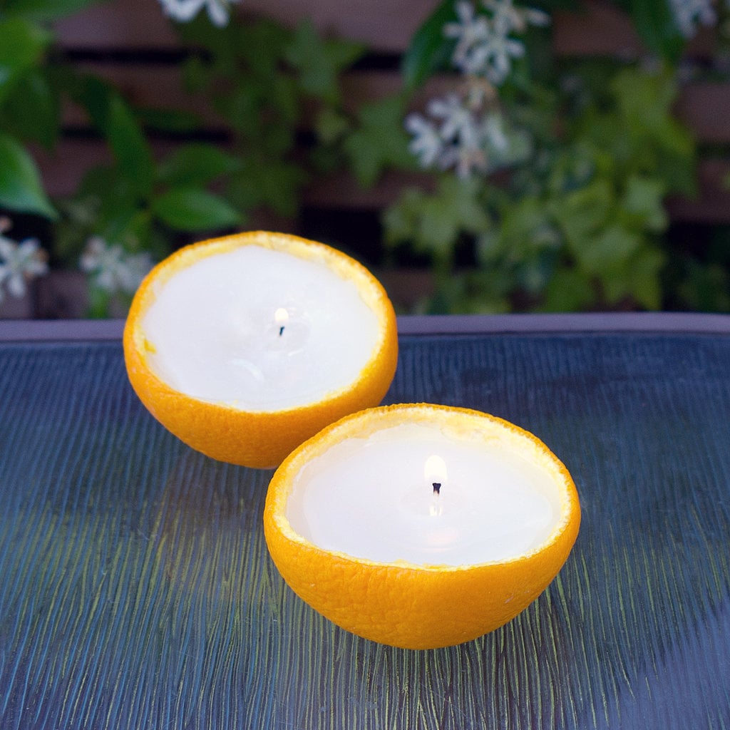Bug-Repellant Orange Candles