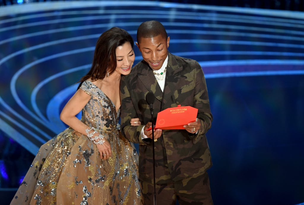 Pictured: Pharrell Williams and Michelle Yeoh